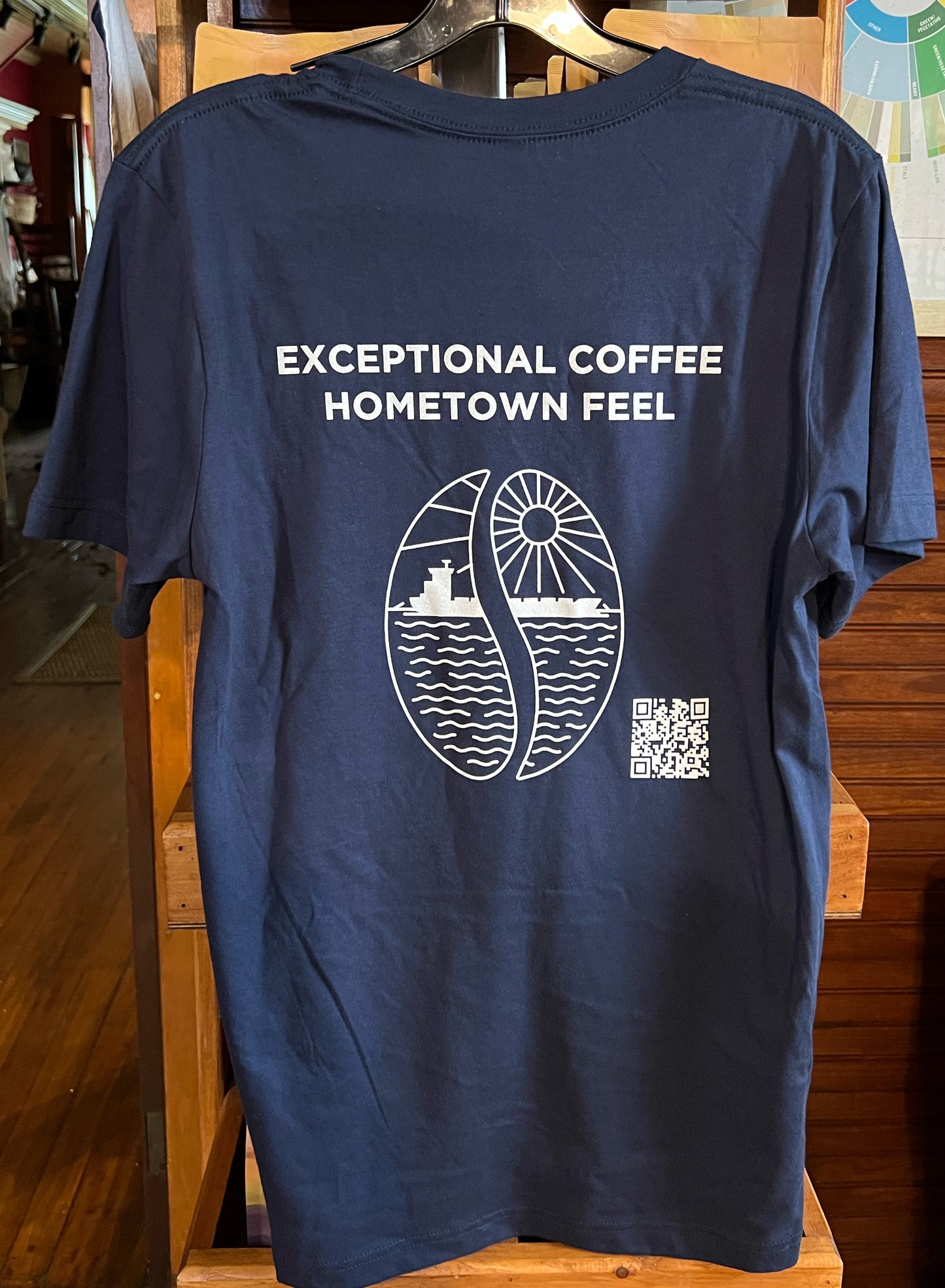 Lake and River Roasters Crew Neck T-shirt - Navy