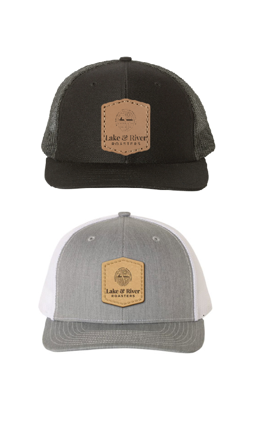 Lake and River Roasters Leather Patch Trucker Hat
