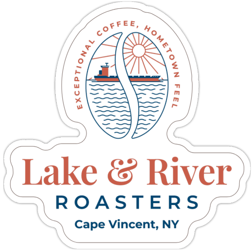 Lake and River Roasters Logo Sticker
