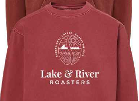 Coastal Crew Neck Sweatshirt & (3) 4oz Coffee Samplers Gift Basket