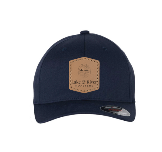 Lake and River Roasters Leather Patch Closed-Back Hat